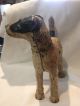 Hubley Cast Iron Large Fox Terrier Dog Doorstop 8 Inches Tall Metalware photo 2