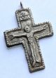 Byzantine Religious Silver Cross,  Pendant,  Amulet - Saints Circa 1200 Ad Pp Other Antiquities photo 3