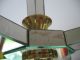 A Splendid French Art Deco Mirrored Ceiling Lamp Chandelier Ca 1930 Art Deco photo 8
