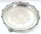 Salver Engraved Three Feet Solid Silver Platters & Trays photo 2
