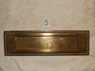 Brass Letter Box With Patterned Edge 10 