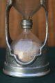 Antique Pewter (etain) & Glass Egg Timer With Intricate Decoration Metalware photo 2