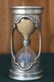 Antique Pewter (etain) & Glass Egg Timer With Intricate Decoration Metalware photo 4