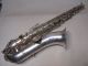 King By H.  N White Antique Silver Tenor Sax Saxophone Ser.  81918 1920 ' S Pat.  Pendin Wind photo 3