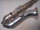 King By H.  N White Antique Silver Tenor Sax Saxophone Ser.  81918 1920 ' S Pat.  Pendin Wind photo 4
