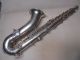 King By H.  N White Antique Silver Tenor Sax Saxophone Ser.  81918 1920 ' S Pat.  Pendin Wind photo 6