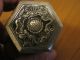 Antique Pill Box Japanese? Or Chinese? Hall Mark Sterling Silver Flowers Dragon Boxes photo 6