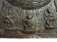 Antique Chinese Tibetan Copper Buddha Buddhist Thangka Temple Plaque Repousse Tibet photo 9