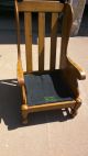 Vintage 1976 Ethan Allen High Back Library Chair Rare Country Light Wood Tone Post-1950 photo 3