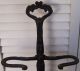 Antique Royal Ornate Hand Towel Holder Stand Painted Cast Metal Perfect Hearth Ware photo 1