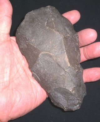 Choice Paleolithic Acheulean Early Man Axe,  Tool,  Prehistoric African Artifact photo