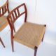 Pair Danish Mid Century Modern Moller Dining Side Chairs Rosewood 79 Wegner Era Post-1950 photo 5