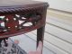 54980 Antique Mahogany Chippendale Carved Deminlune Hall Table Stand 1900-1950 photo 9