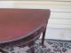 54980 Antique Mahogany Chippendale Carved Deminlune Hall Table Stand 1900-1950 photo 2