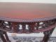 54980 Antique Mahogany Chippendale Carved Deminlune Hall Table Stand 1900-1950 photo 6