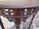 54980 Antique Mahogany Chippendale Carved Deminlune Hall Table Stand 1900-1950 photo 8