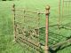 Antique Full Size Brass Bed Frame Headboard Footboard Very Ornate 1900-1950 photo 4