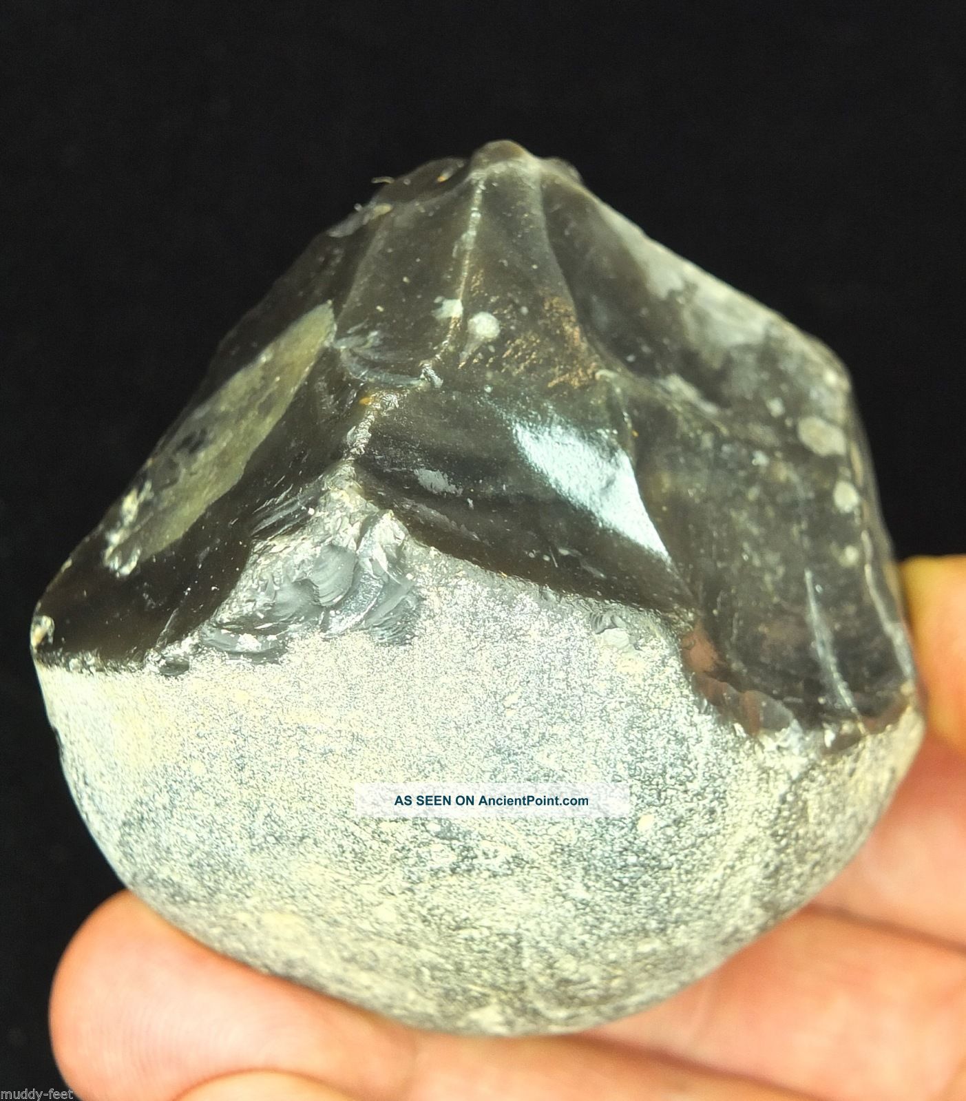 Lower Palaeolithic Mode 1 Bifacial Nodule Chopper,  From Kent P404 Neolithic & Paleolithic photo