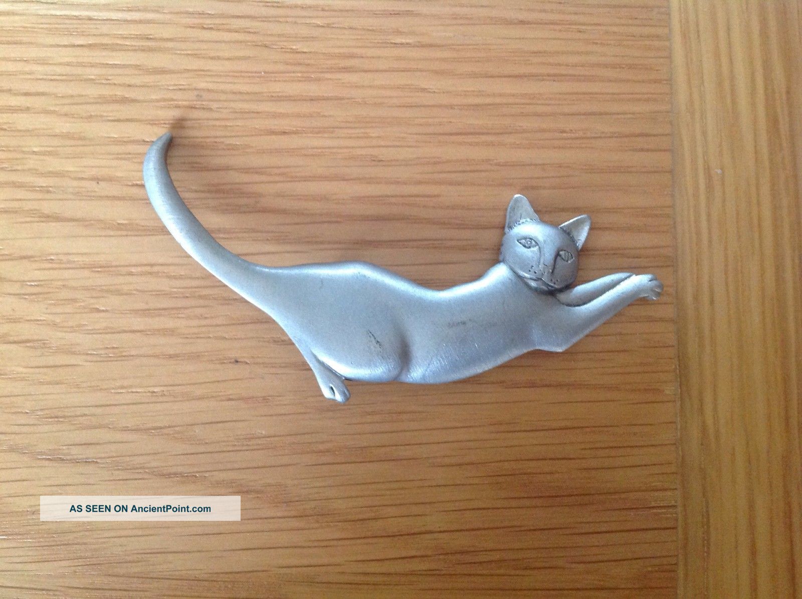 ' Beach Finds ' A Lovely ' Mali ' Cat Pewter Brooch See Details British photo