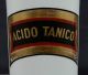 19th Century Apothecary Jar Acido Tanico Paris White Porcelain French Caut Paris Bottles & Jars photo 1