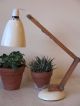 Vintage White Conran Maclamp 20th Century Desk Lamp With Wooden Arms 20th Century photo 3