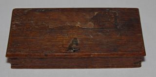 Coin Scale Hand Held Suspension Steel Beam 18th Cent Weights Oak Case Fig Table photo