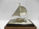 The Sailboat Of Silver Of Japan.  120g/ 4.  25oz.  A Japanese Antique. Other Antique Sterling Silver photo 2