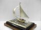 The Sailboat Of Silver Of Japan.  120g/ 4.  25oz.  A Japanese Antique. Other Antique Sterling Silver photo 3