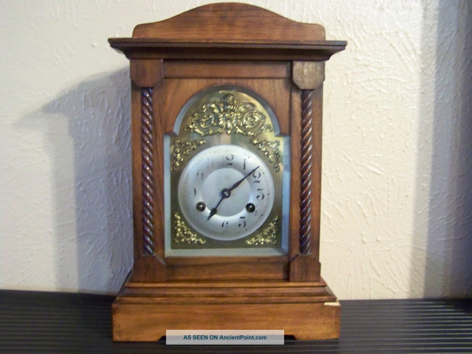 Antique Germany Junghans Mantel Chime Clock Circa About 1890 Clocks photo