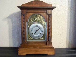 Antique Germany Junghans Mantel Chime Clock Circa About 1890 photo