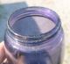 Purple Mason Fruit Jar W/lid Quart 1910 ' S Era Decorative L@@k Jars photo 5