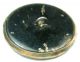 Lg Sz Antique Brass Button Rooster Eating Grapes W Cut Out Border Buttons photo 1