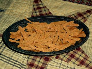 Primitive Dried Fall Cinnamon Baby Carrots - Snowmen Noses/rabbits/scarecrows photo