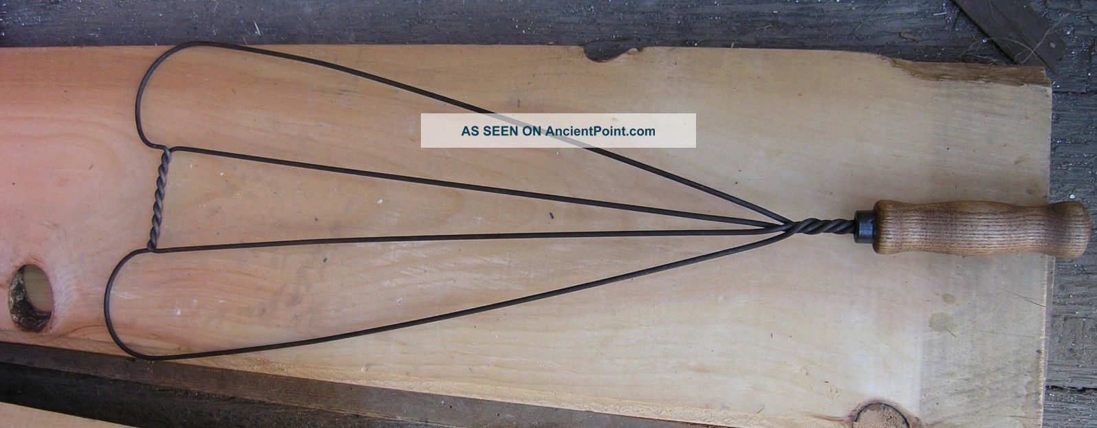 2 Antique Reproduction Rug Beaters,  1 Large And 1 Small Primitives photo