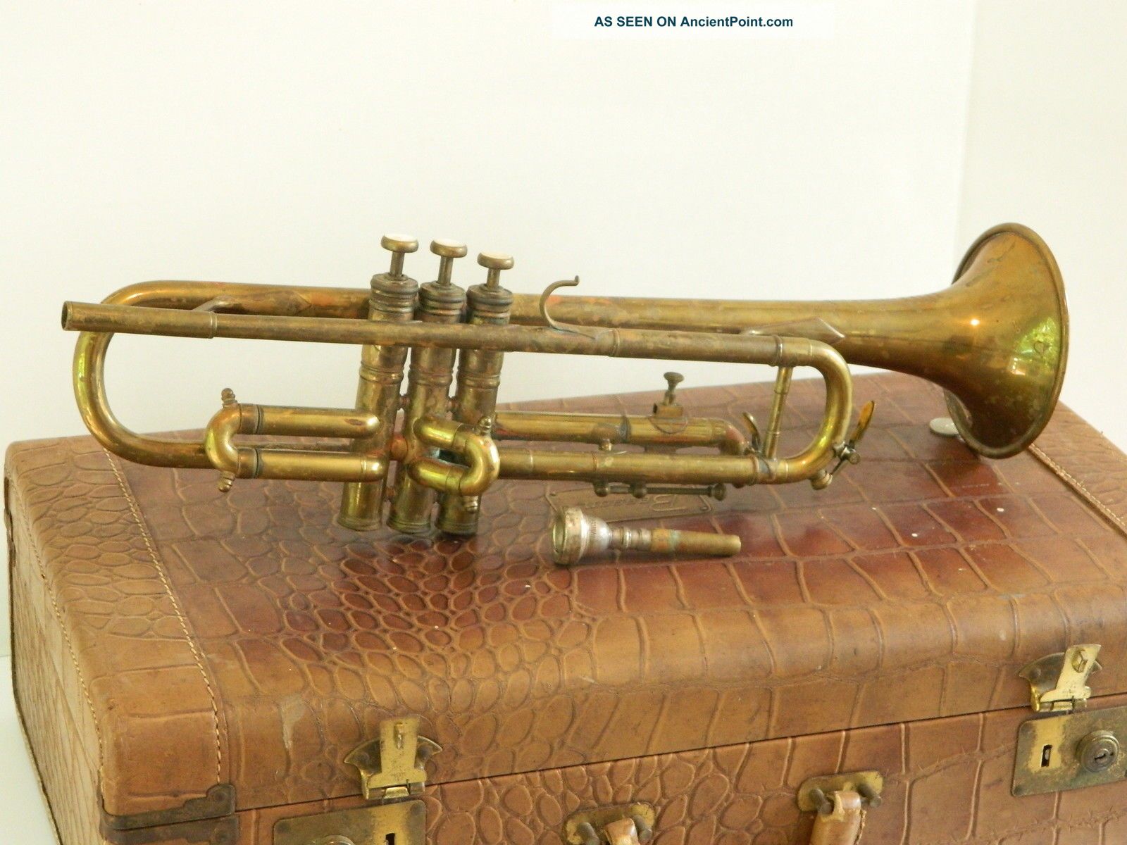 Vintage Brevette Besson Trumpet Made In Paris 97273 France Vincent Bach Brass photo