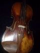 1888 Violin Not Played In Many Years Deep Dark Voice W/old Bow - Hair String photo 2