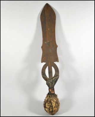 Poto African Art Knife 2325 - Dem.  Rep.  Of Congo - For African Art Gallery photo