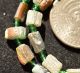 Ancient Roman Glass Beads 1 Medium Strand Yellow And Green 100 - 200 Bc 0243 Roman photo 4
