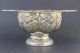 Rare Antique European Repousse Silver Plated Large Christening Bowl Cup Bowls photo 2
