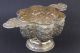 Rare Antique European Repousse Silver Plated Large Christening Bowl Cup Bowls photo 7