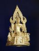 Phra Buddha Chinnaraj,  Statue,  Material Real Silver,  B.  E.  2530 Thai Amulet Amulets photo 2
