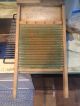 Antique Washboard National Washboard Co.  801 Brass King Early America Primitives photo 4