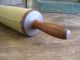 Early Antique One Piece Rolling Pin Surface Muslin Sleeve Primitives photo 3