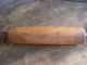 Early Antique One Piece Rolling Pin Surface Muslin Sleeve Primitives photo 4