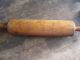 Early Antique One Piece Rolling Pin Surface Muslin Sleeve Primitives photo 5