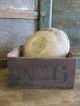 Early Antique One Piece Rolling Pin Surface Muslin Sleeve Primitives photo 8