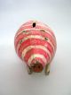 Antique Piggy Bank Painted,  Tole / Iron Pig Primitives photo 2