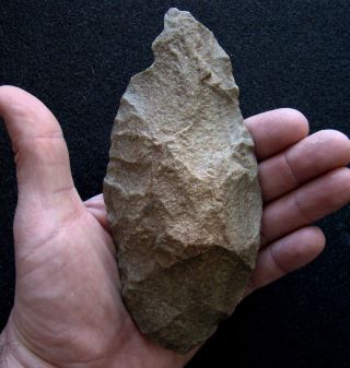 North Africa Lower Paleolithic: Precious Archaic Biface (- 550 000/ - 300 000 Bc) photo