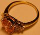 Ladies Ring Car Boot Find,  18k Yellow Gold Gp, British photo 5