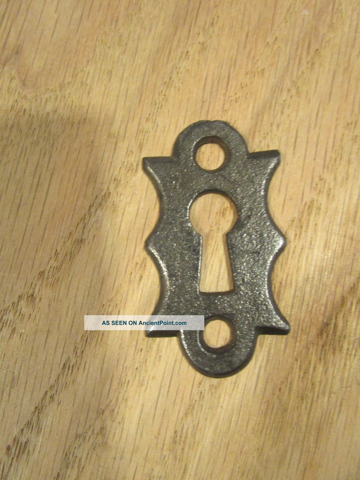 Old Victorian Antique Door Skeleton Key Hole Cover Cast Iron